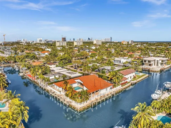 a view of a city with an ocean