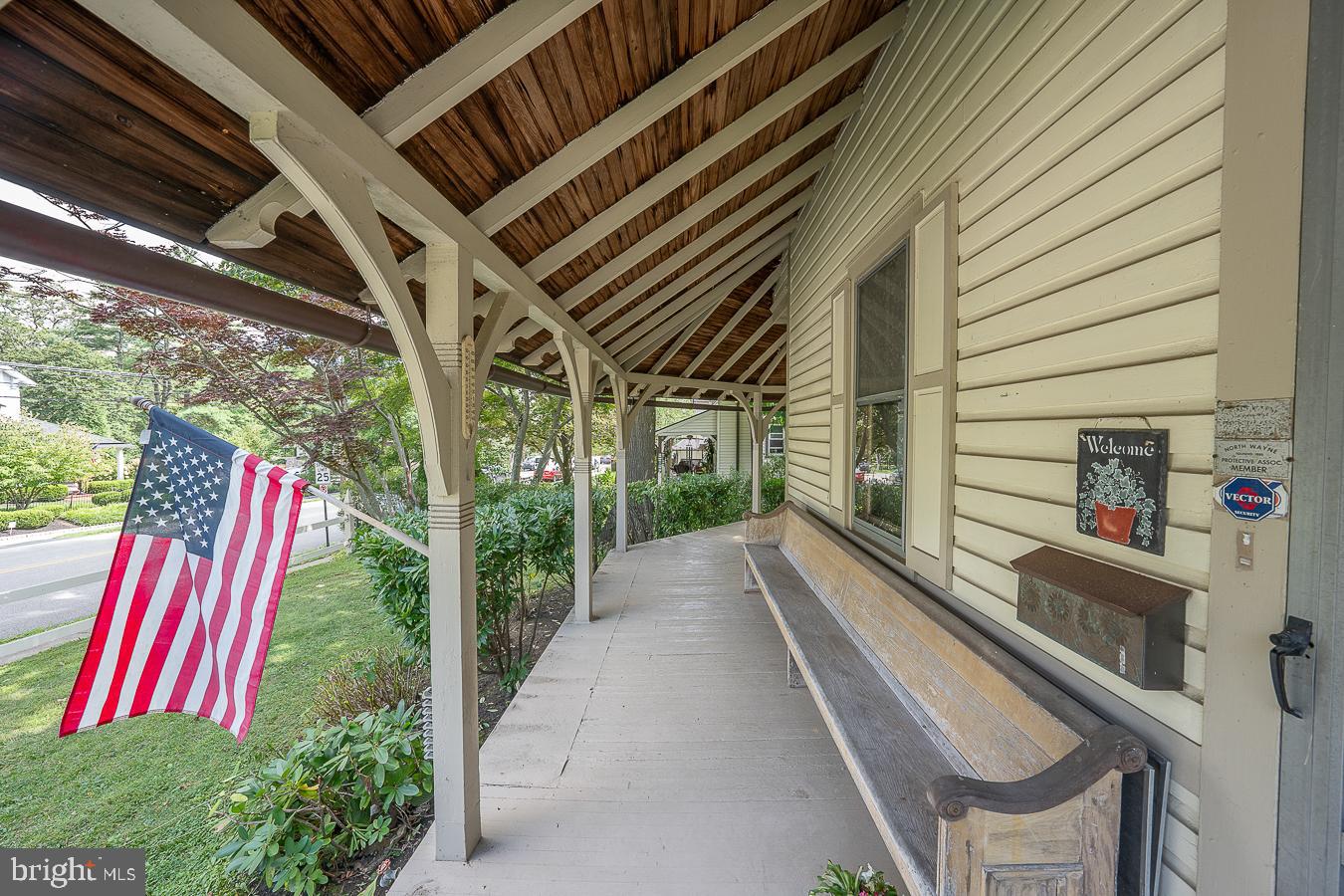 316 North Wayne Avenue Wayne, PA 19087 - Photo 3 of 31 Front Porch with bench