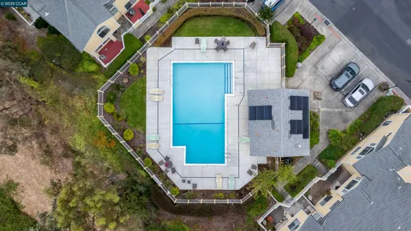 a aerial view of a house