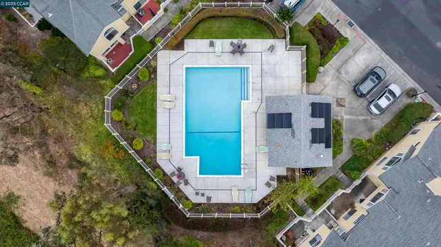 a aerial view of a house