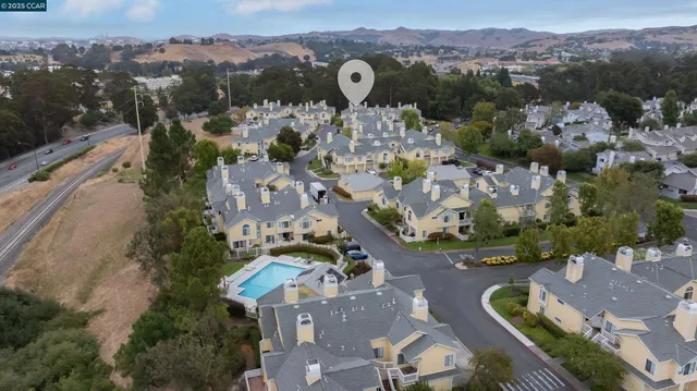 an aerial view of multiple house