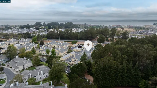 an aerial view of multiple house