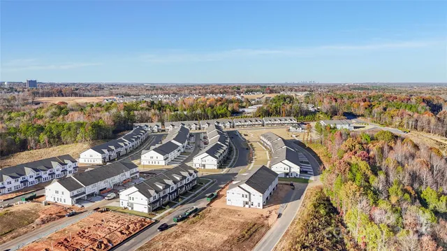an aerial view of a city