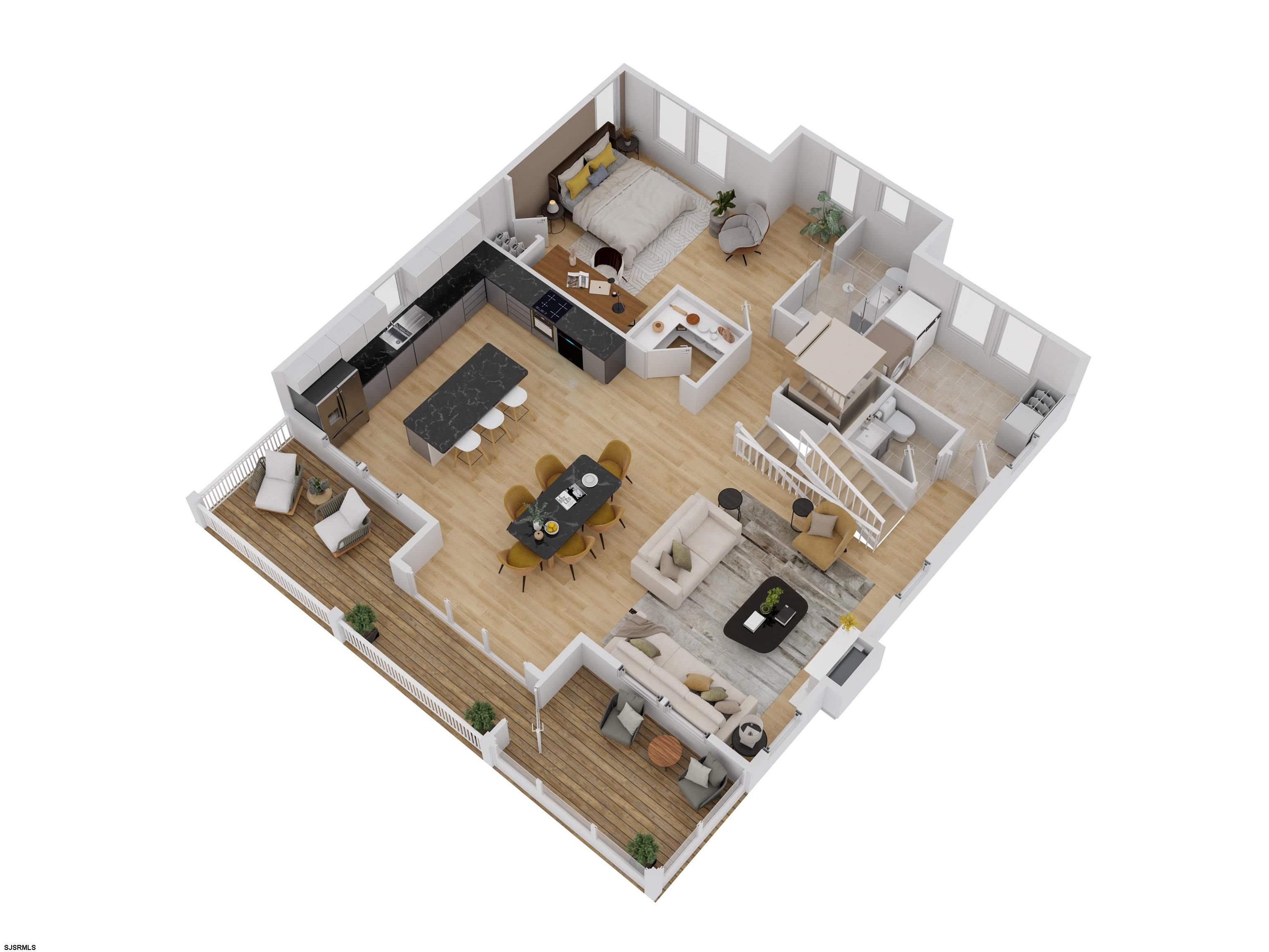 19 East Dundee Road Ocean City, NJ 08226 - Photo 4 of 6 an aerial view of a house