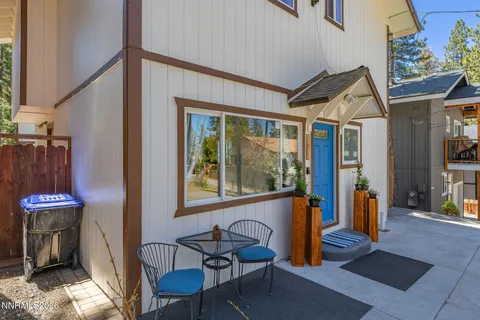 a view of a house with a patio
