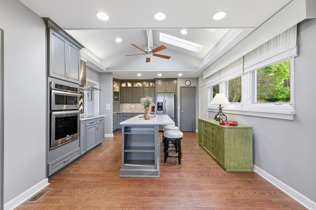 6203 Airport Road Andrews, NC 28901 - Photo 9 of 50 a dining hall with stainless steel appliances granite countertop a stove and a refrigerator