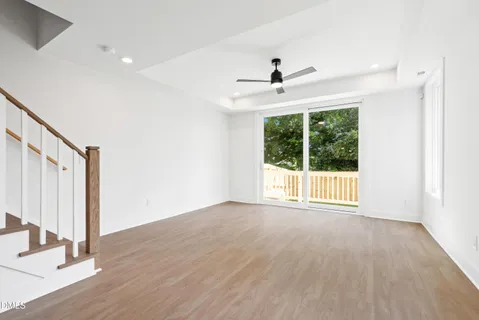 a view of a kitchen with furniture and a kitchen