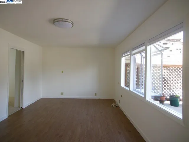 a view of a black gate