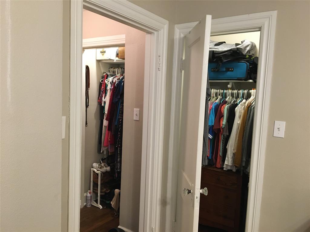 5949 Lewis Street Dallas, TX 75206 - Photo 7 of 10 a view of a closet and a mirror