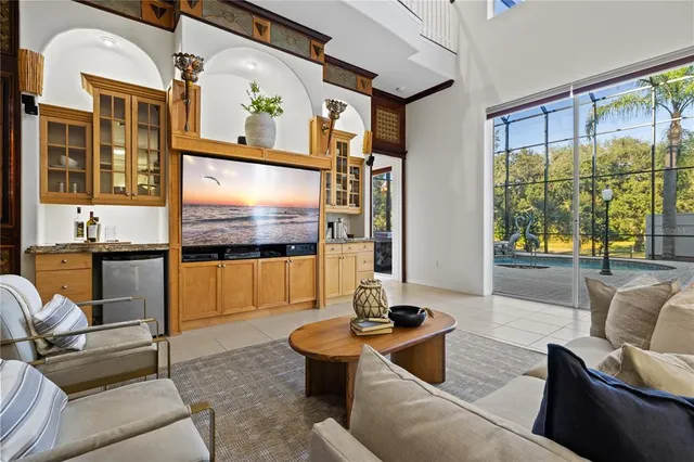 a kitchen with a sink and a counter space