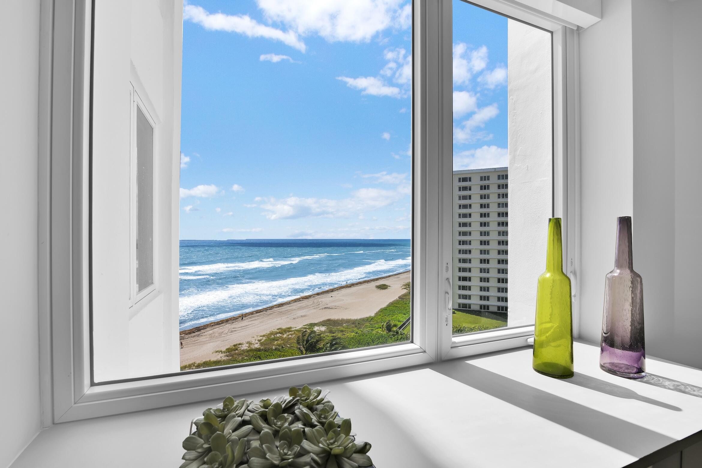 550 South Ocean Boulevard, Unit 1004 Boca Raton, FL 33432 - Photo 20 of 74 a view of a floor to ceiling window and a room