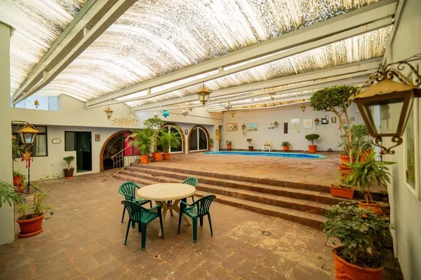 a view of a swimming pool