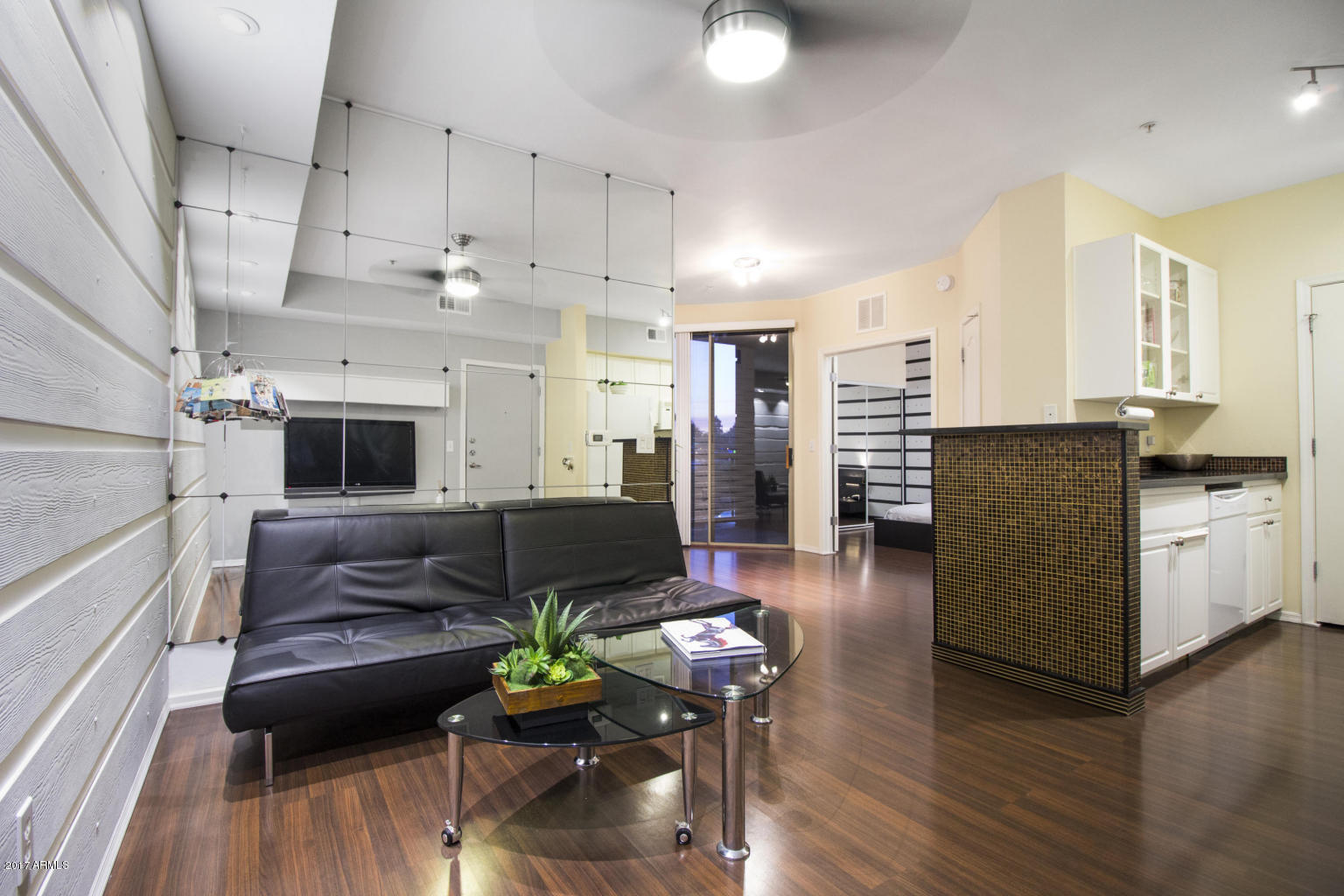 OPEN LIVING ROOM WITH KITCHEN