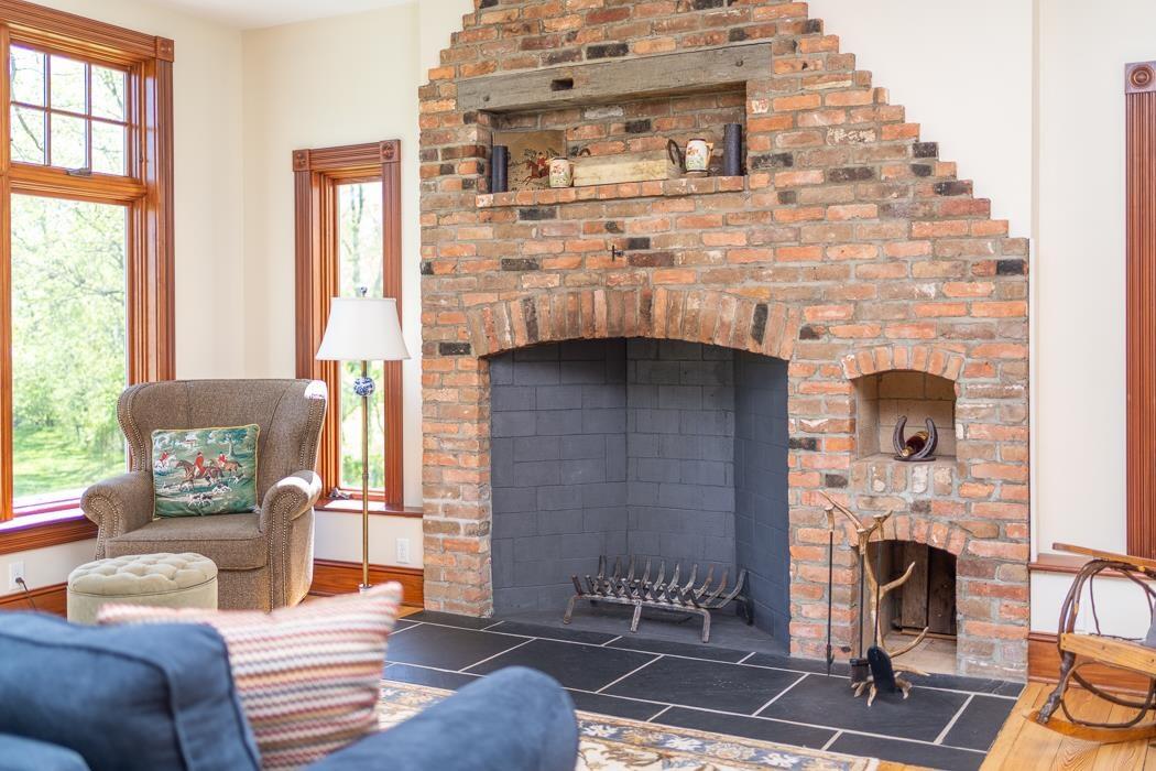 950 Lea Port Road Verona, VA 24482 - Photo 35 of 75 a living room with furniture and a fireplace