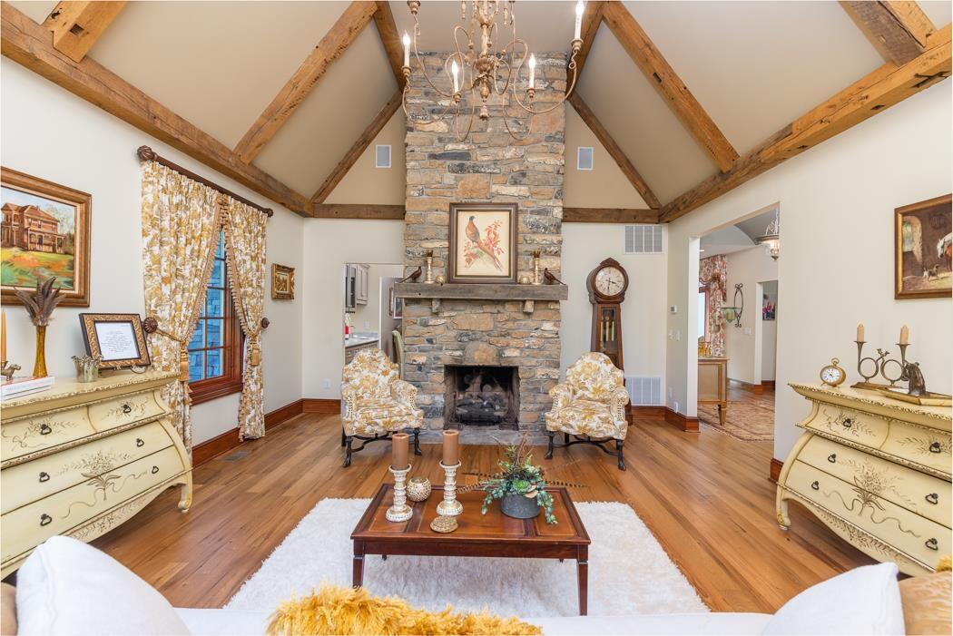 950 Lea Port Road Verona, VA 24482 - Photo 44 of 75 a living room with furniture and a fireplace