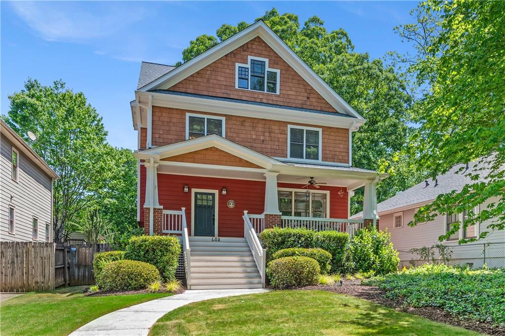 608 2nd Avenue Northeast Decatur, GA 30030 - Photo 1 of 1 a front view of a house with a yard