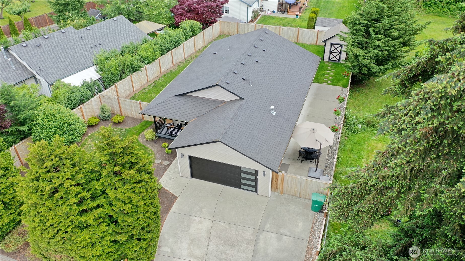 20919 Ronning Road Arlington, WA 98223 - Photo 25 of 28 an aerial view of a house with a yard