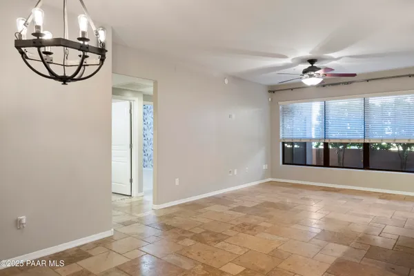a view of a livingroom with a window