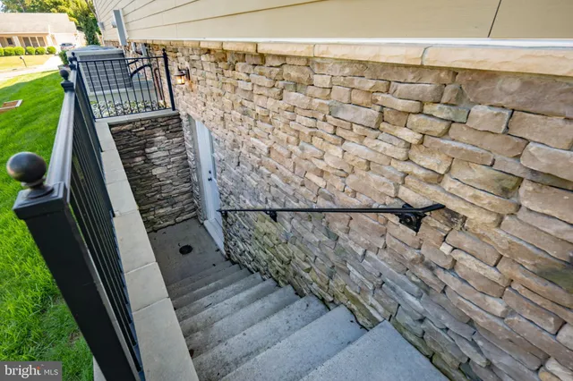 a view of a field with a tree in the background