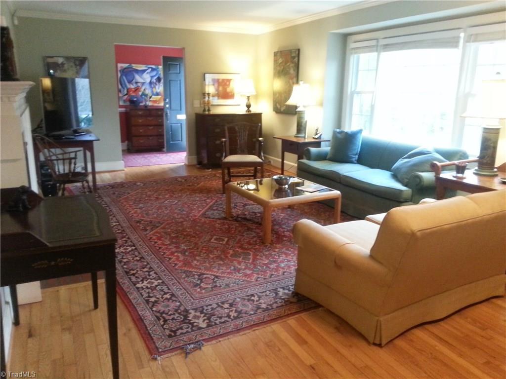 944 Avon Road Winston-Salem, NC 27104 - Photo 4 of 15 Spacious living room with fireplace.