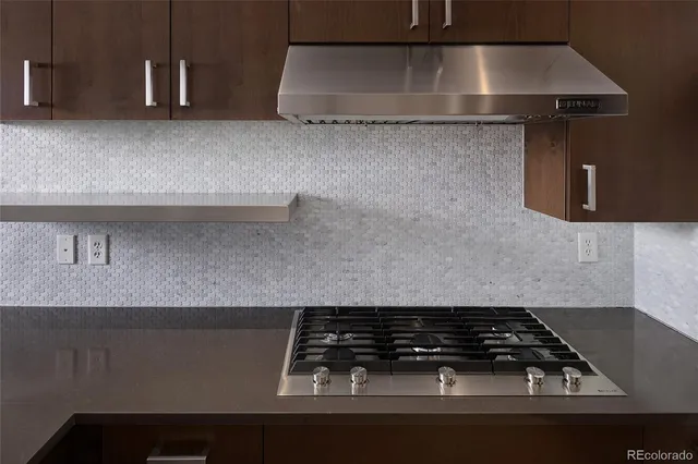 a close view of a stove top oven