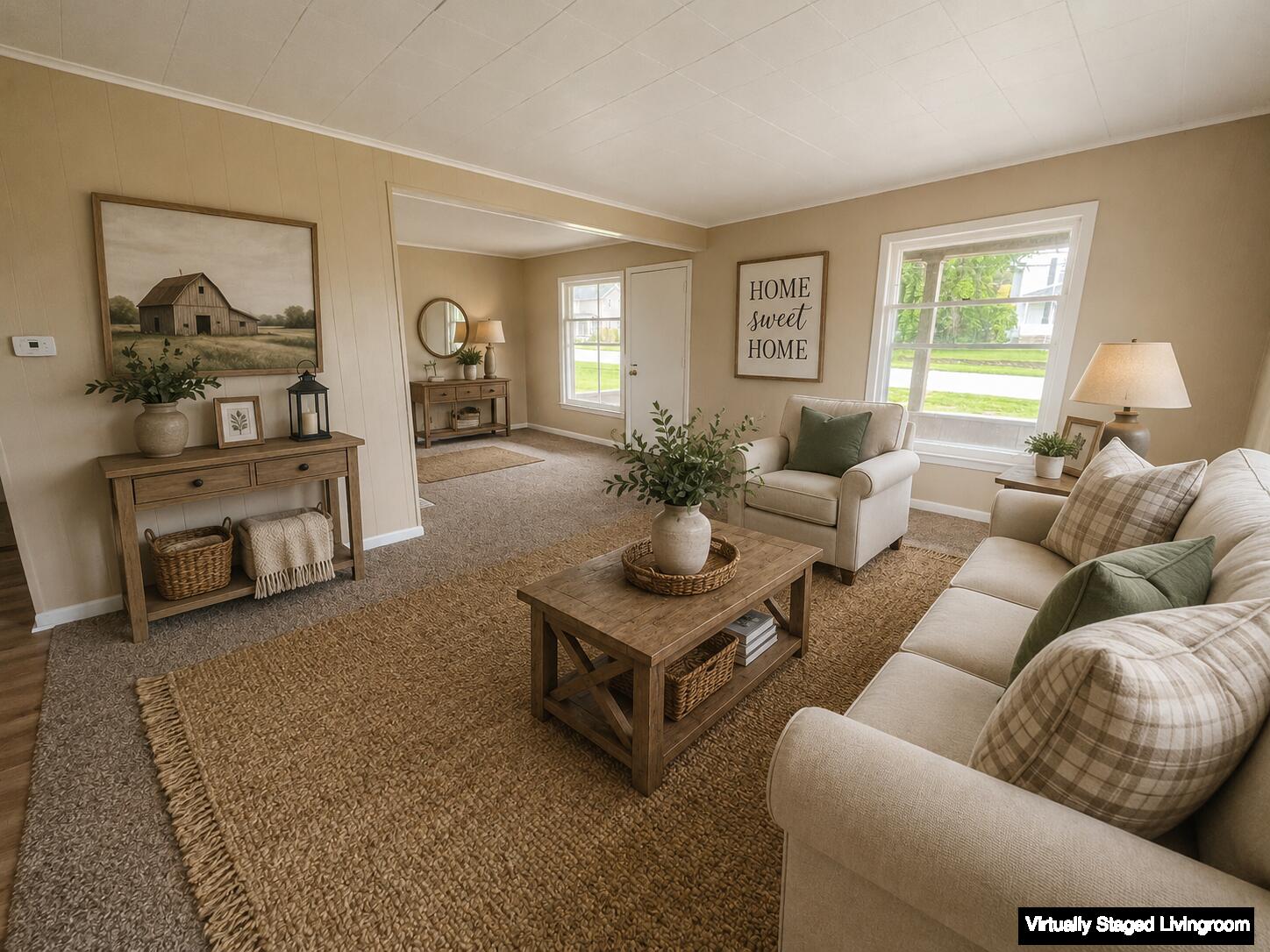 4055 West Monroe Road Alma, MI 48801 - Photo 9 of 31 Virtually Staged Livingroom