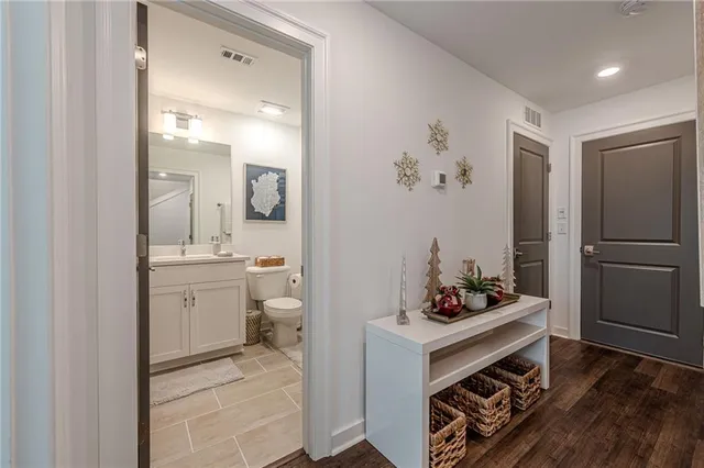 a front view of a house with outdoor seating