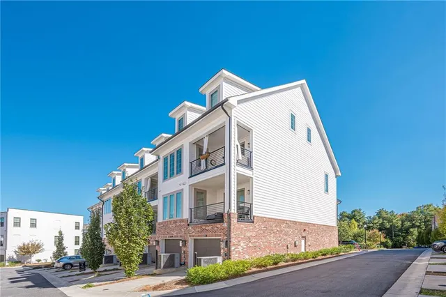 a front view of a house