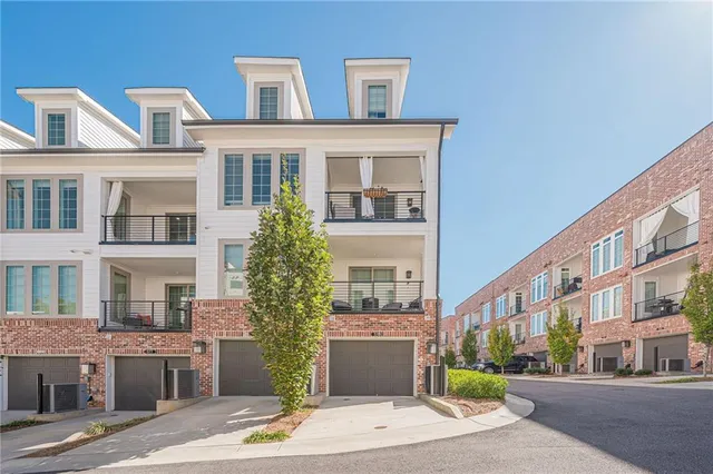 front view of a house with a outdoor space