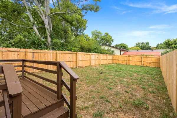 a view of outdoor space and deck
