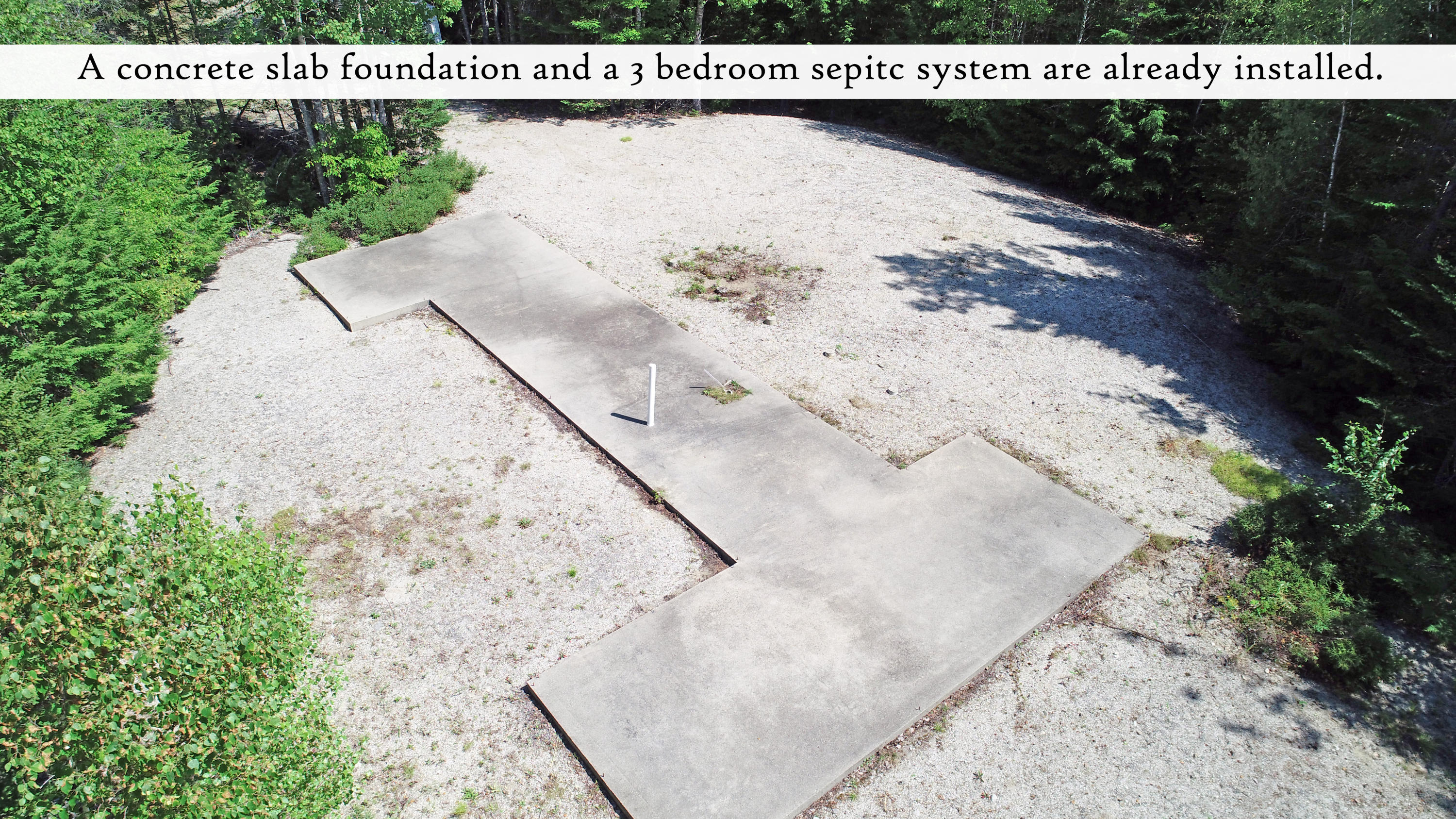 Lot 32 Graves Road Franklin, ME 04634 - Photo 17 of 21 pad and septic 1, label