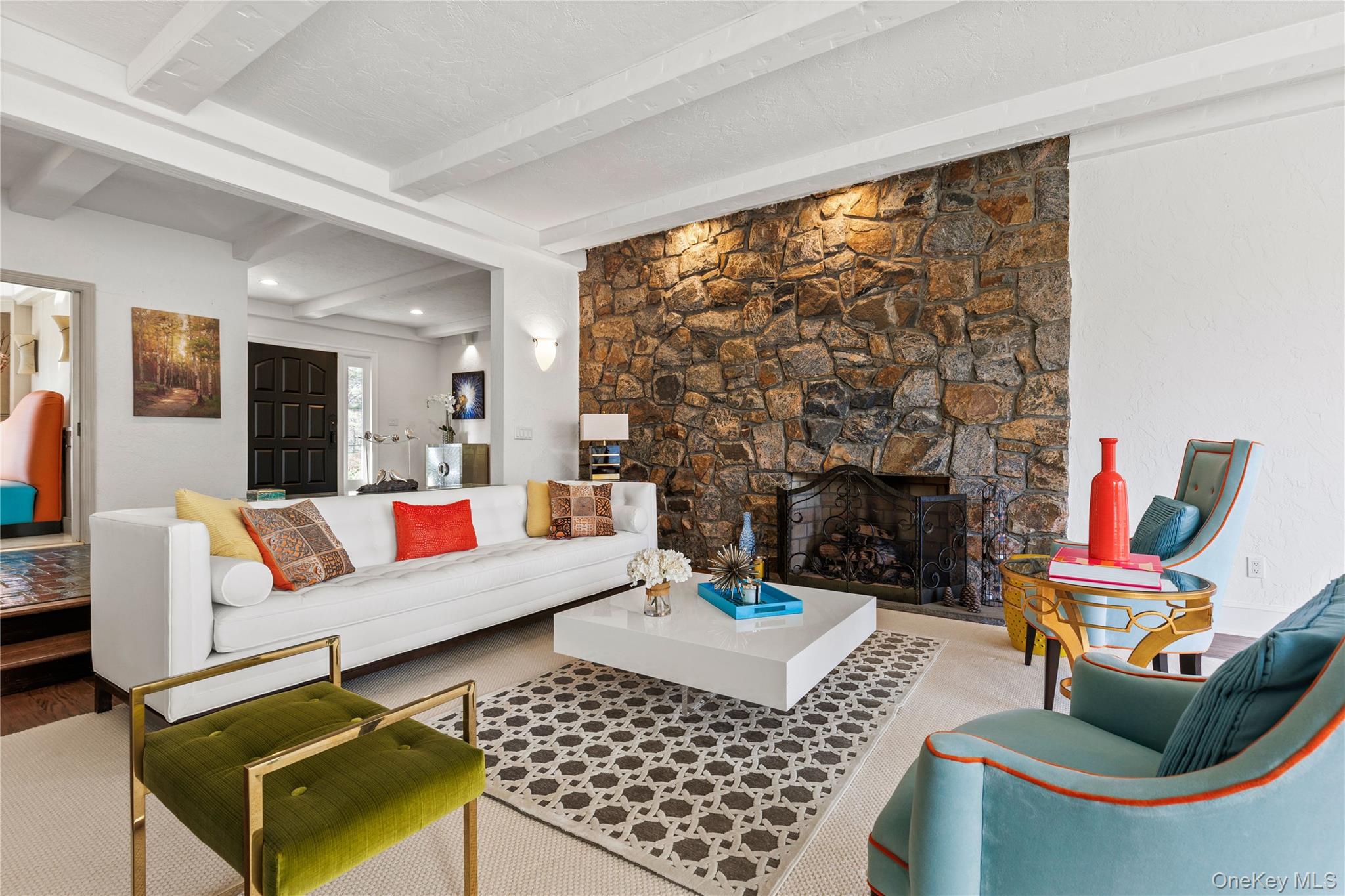 112 Woodlands Road Harrison, NY 10528 - Photo 7 of 43 STONE GAS FIREPLACE