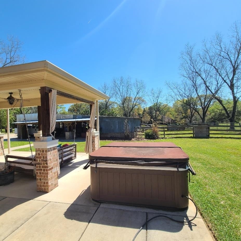 10051 Blackwell Nursery Road Semmes, AL 36575 - Photo 26 of 54 View of patio with a hot tub and area for grilling