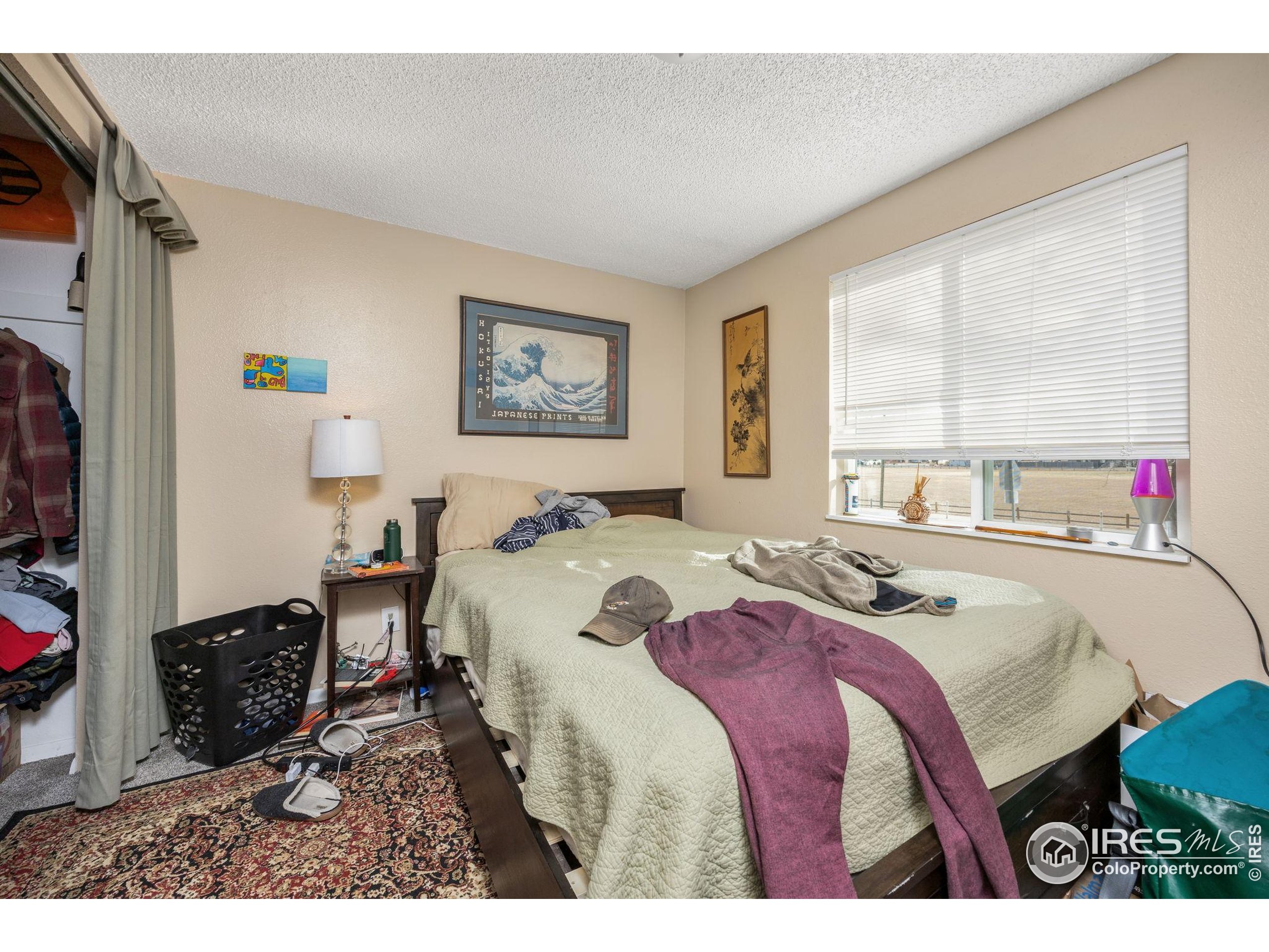 701 Aztec Drive Fort Collins, CO 80521 - Photo 21 of 43 a bedroom with a bed a dresser and a window