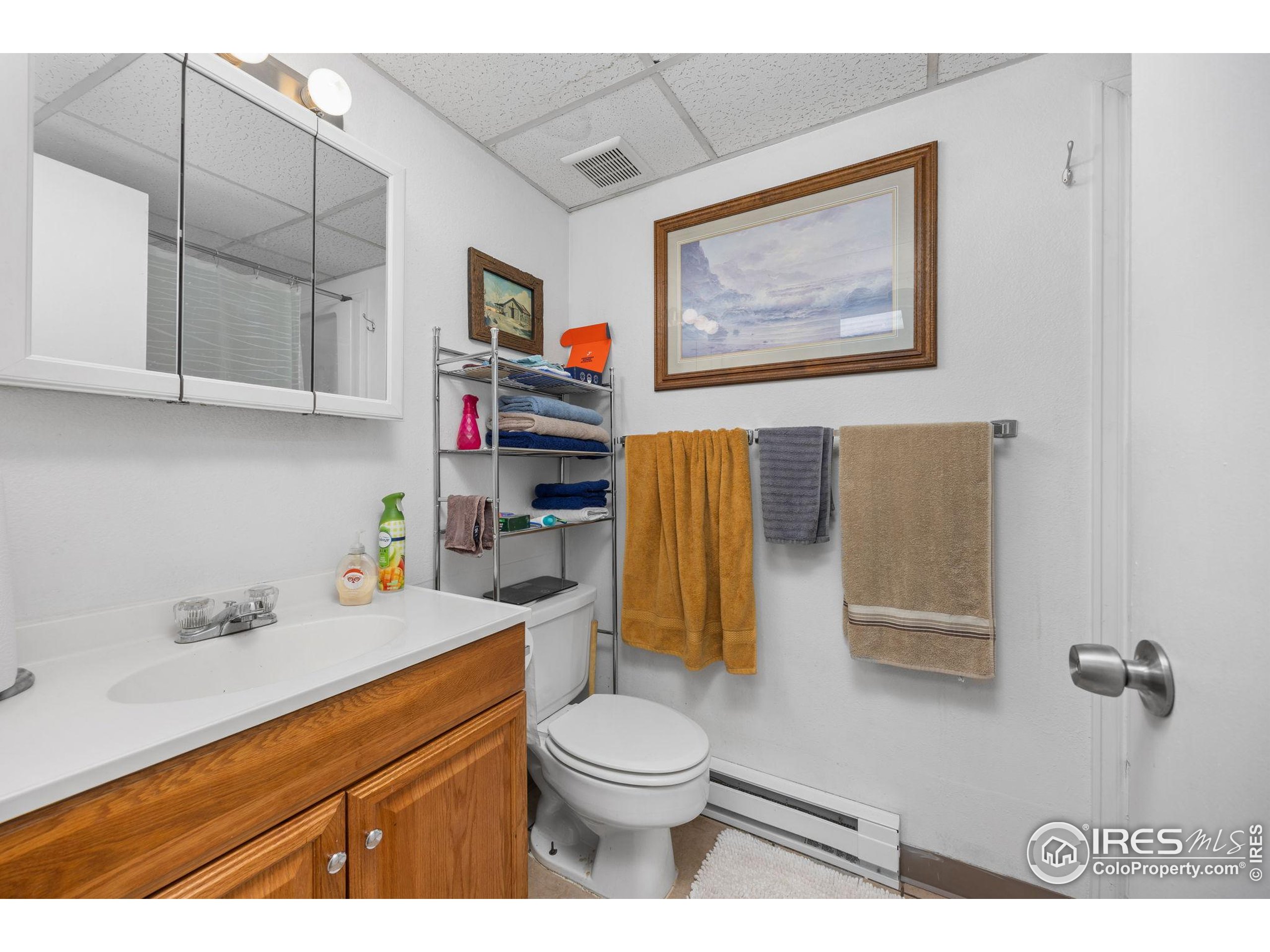 701 Aztec Drive Fort Collins, CO 80521 - Photo 41 of 43 a bathroom with a toilet sink and mirror