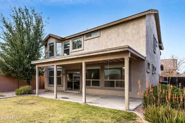 a house view with a outdoor space