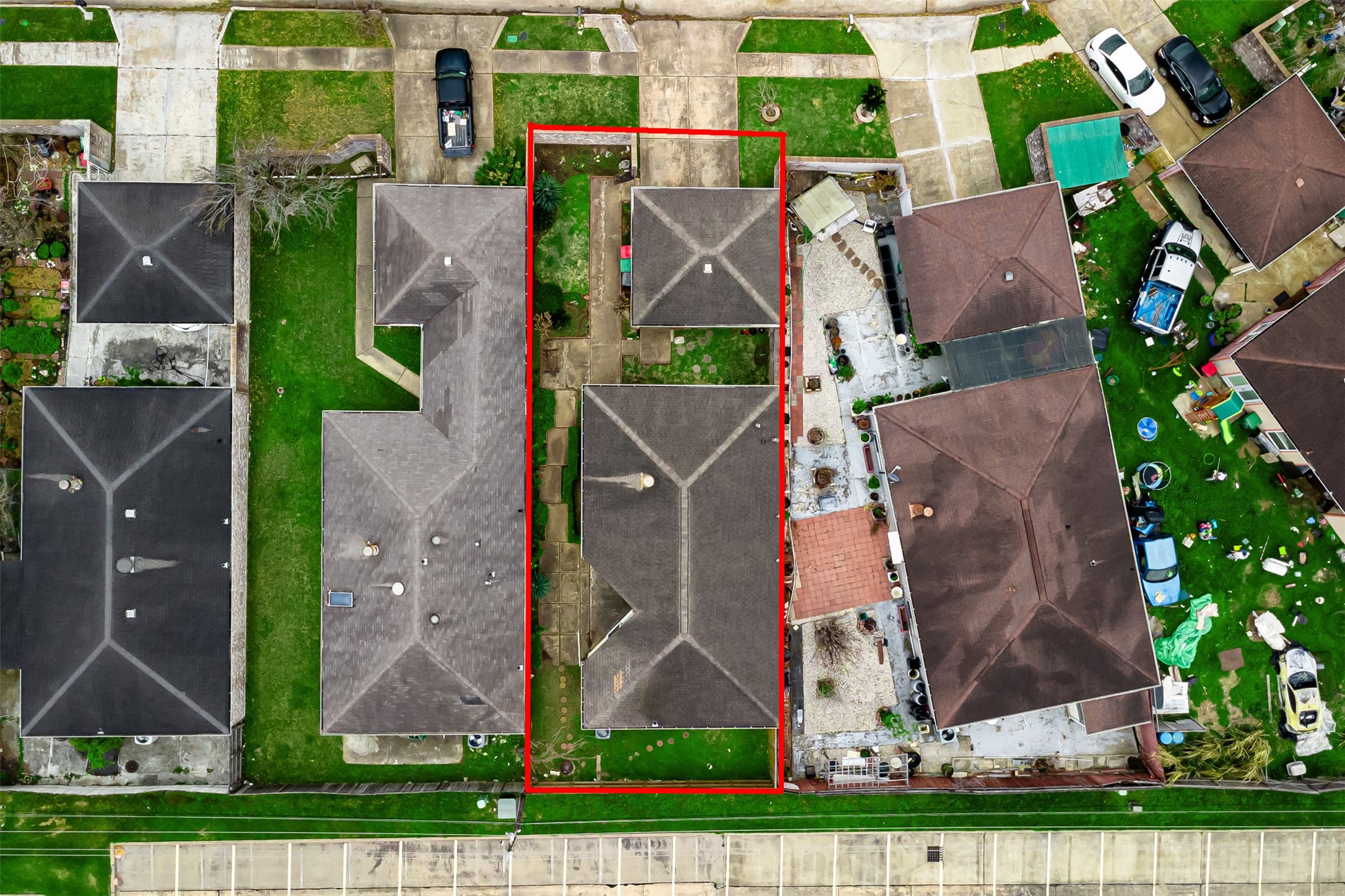 9206 Homeland Drive Houston, TX 77083 - Photo 36 of 39 an aerial view of multiple houses with outdoor space