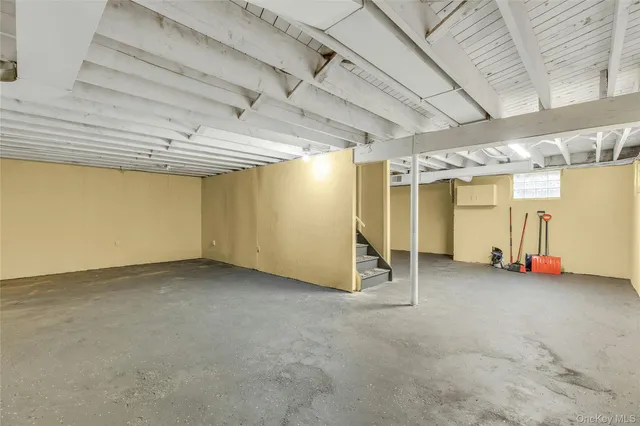 a projector room with couch