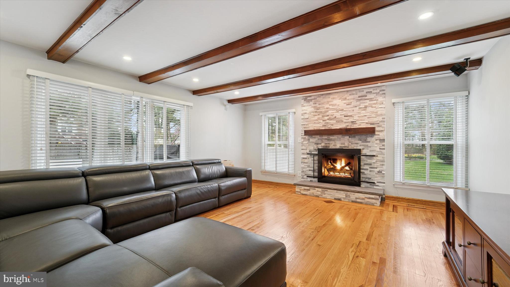 115 Union Mill Terrace Mount Laurel, NJ 08054 - Photo 14 of 31 a living room with furniture and a fireplace