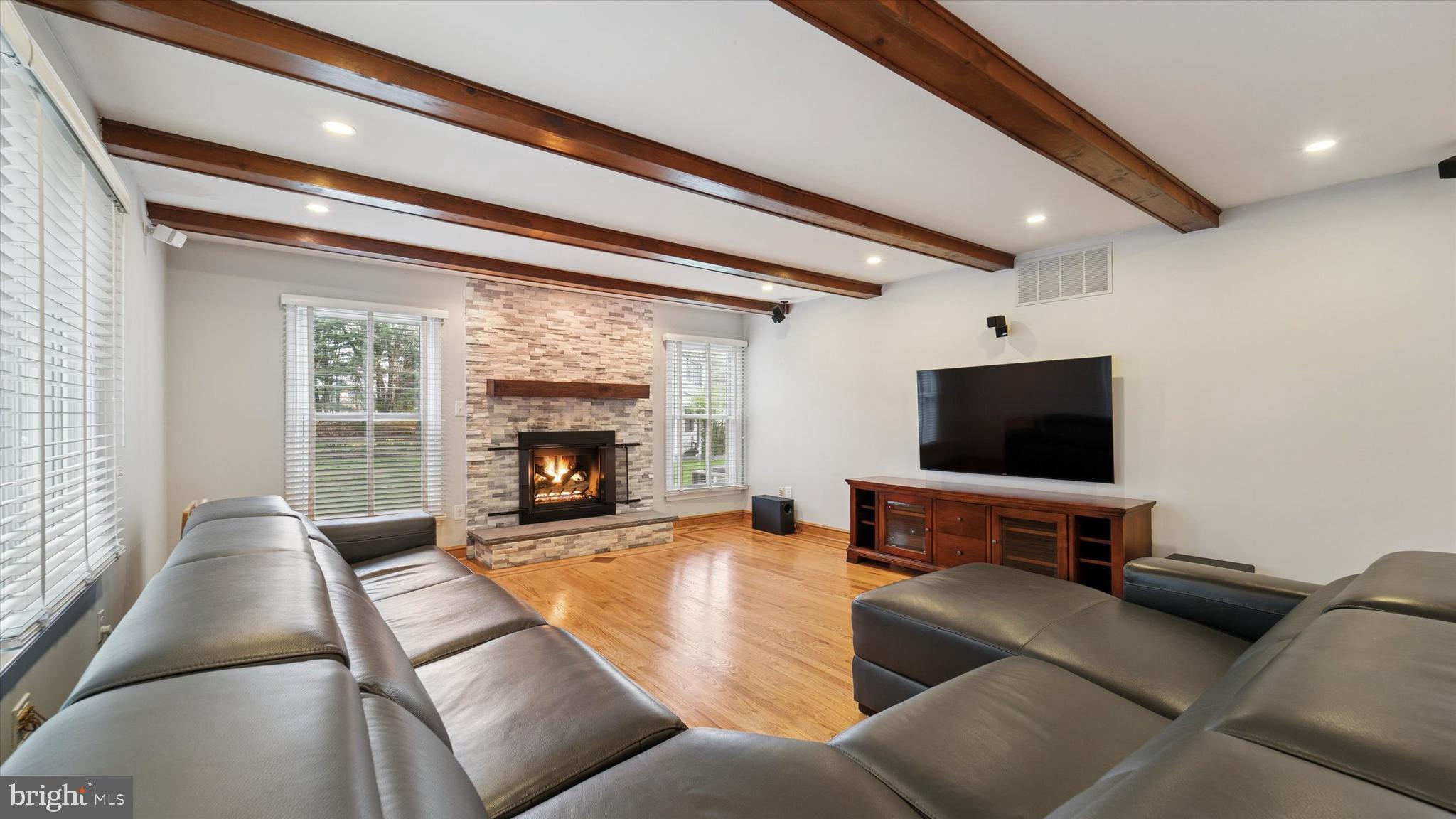115 Union Mill Terrace Mount Laurel, NJ 08054 - Photo 15 of 31 a living room with furniture and a flat screen tv