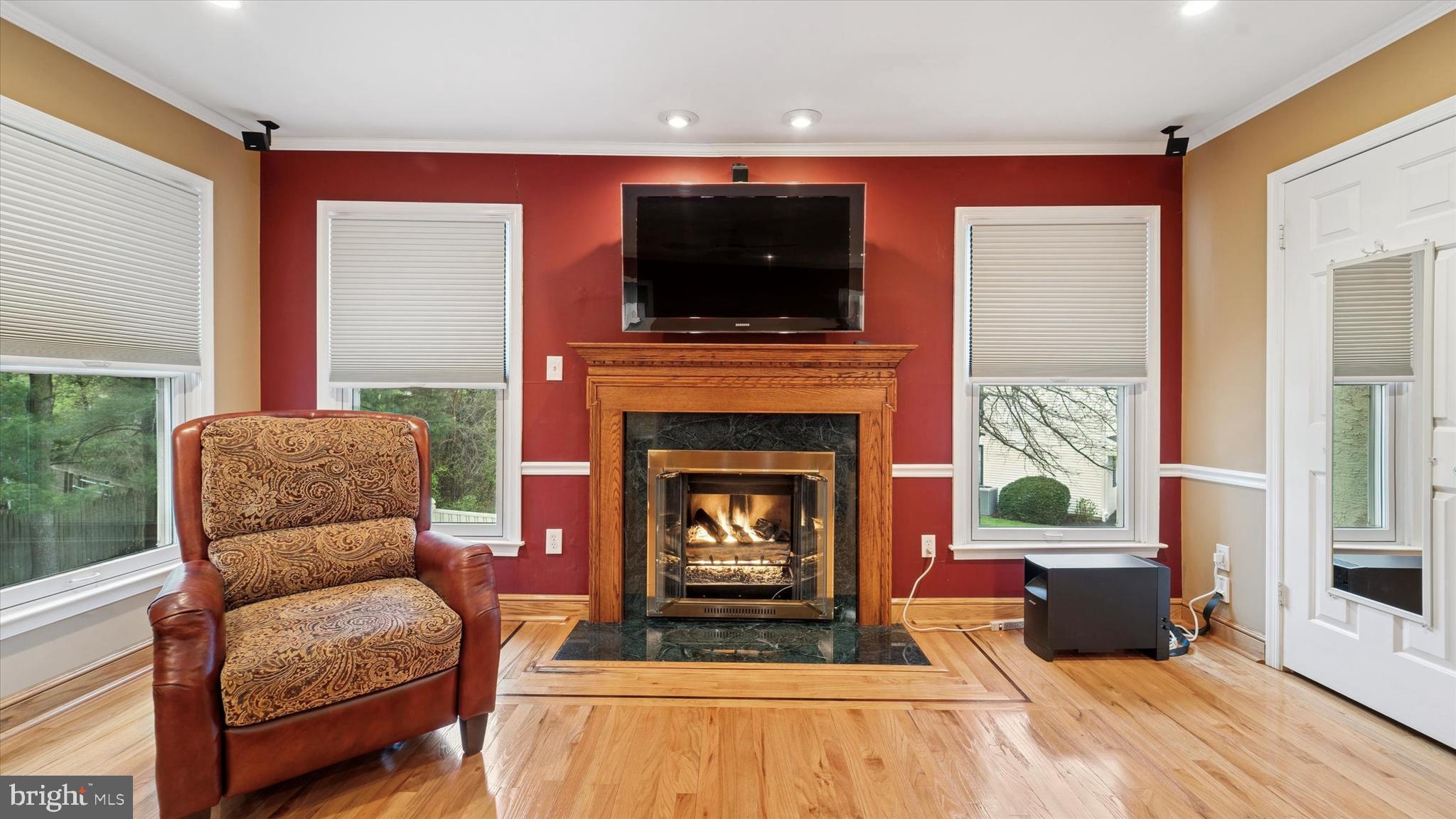 115 Union Mill Terrace Mount Laurel, NJ 08054 - Photo 21 of 31 a living room with furniture and a fireplace