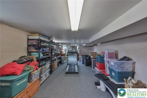 a view of storage and utility room