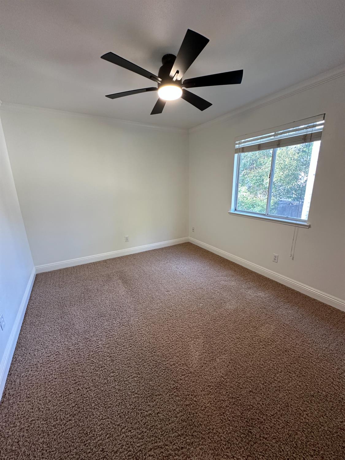 1816 East Frederick Avenue Fresno, CA 93720 - Photo 19 of 29 an empty room with windows and ceiling fan