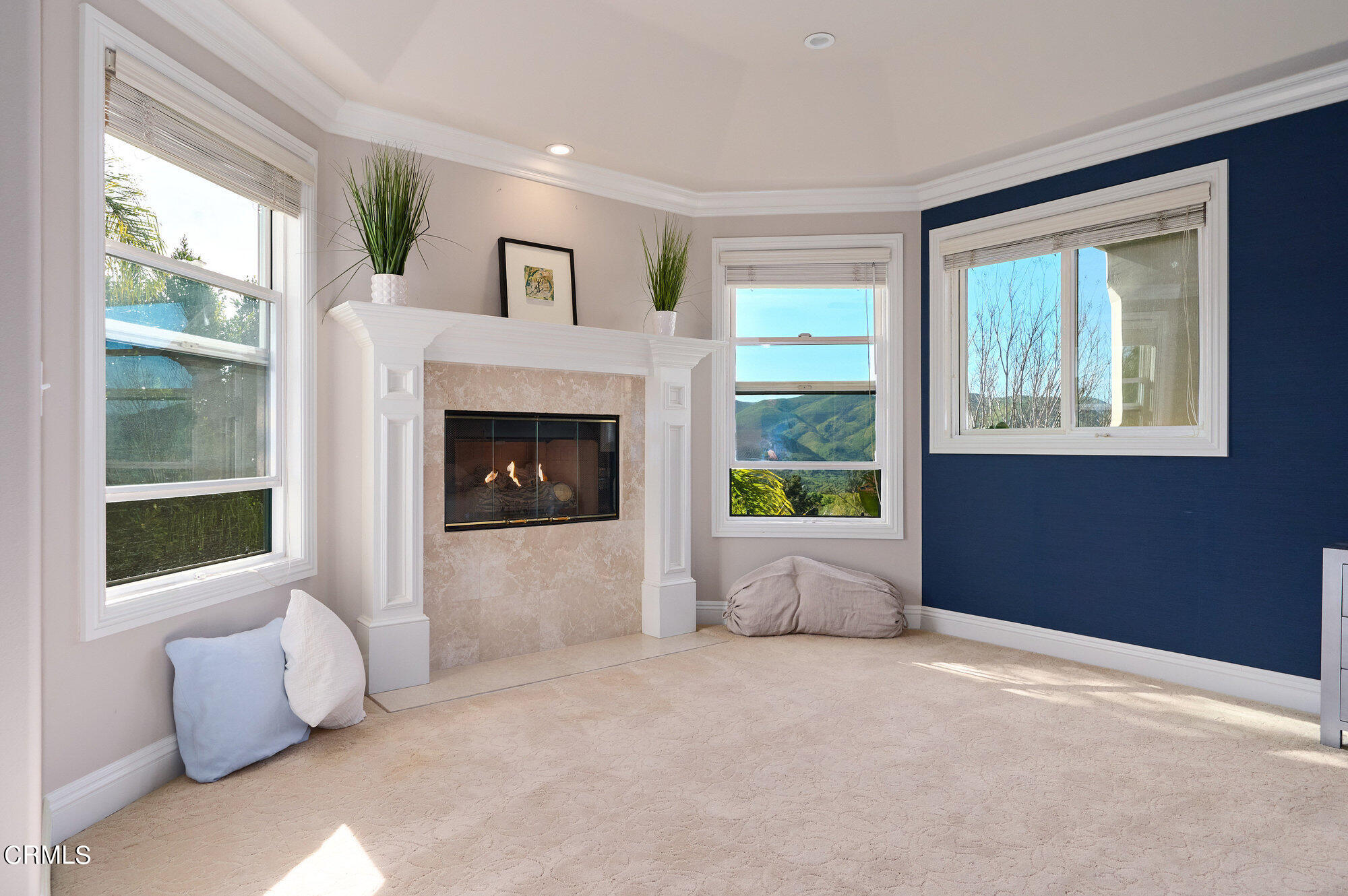 7159 Los Coyotes Place Camarillo, CA 93012 - Photo 37 of 73 a living room with furniture and a fireplace