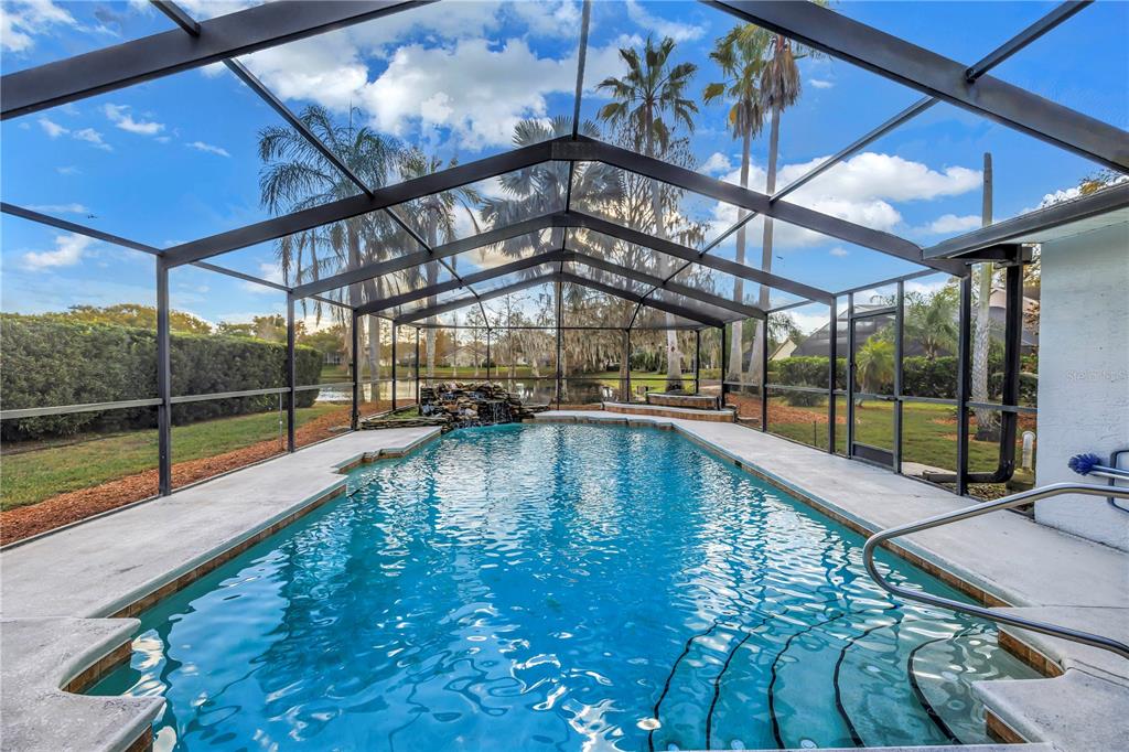 8436 Ridgebrook Circle Odessa, FL 33556 - Photo 2 of 58 a view of a swimming pool with a porch