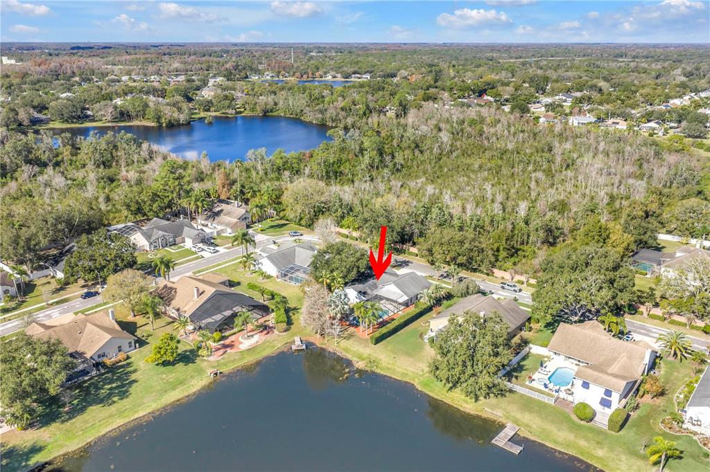 8436 Ridgebrook Circle Odessa, FL 33556 - Photo 51 of 58 an aerial view of residential houses with outdoor space and river