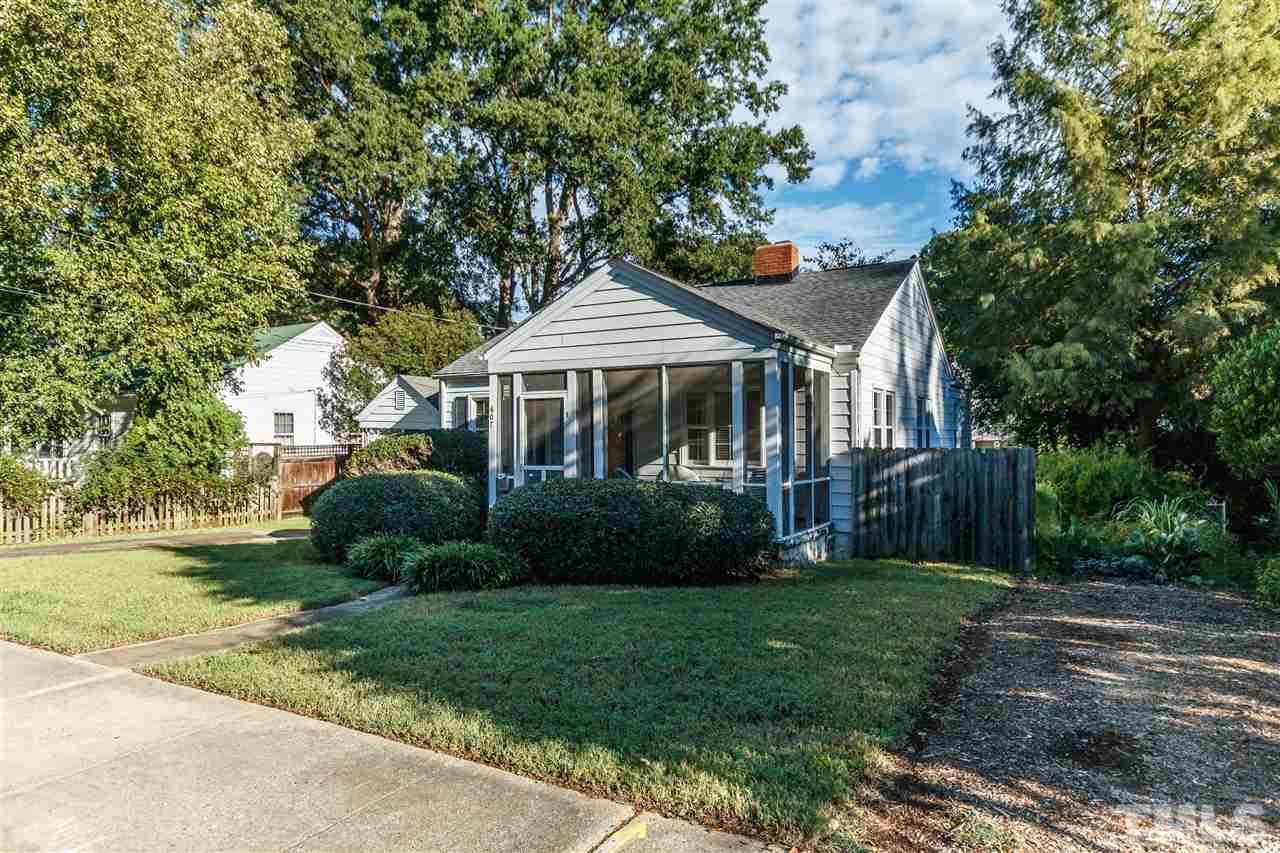 607 Frank Street Raleigh, NC 27604 - Photo 22 of 23 a front view of a house with a yard