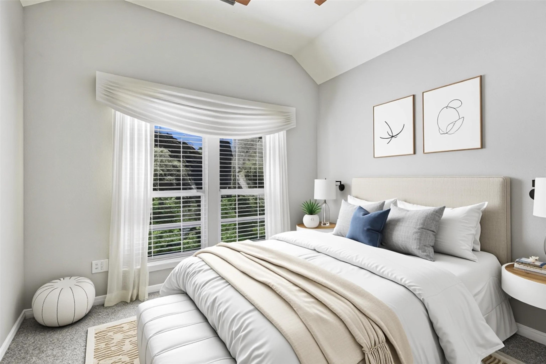 7416 Brecourt Manor Way Austin, TX 78739 - Photo 13 of 21 a bedroom with a bed and a large window