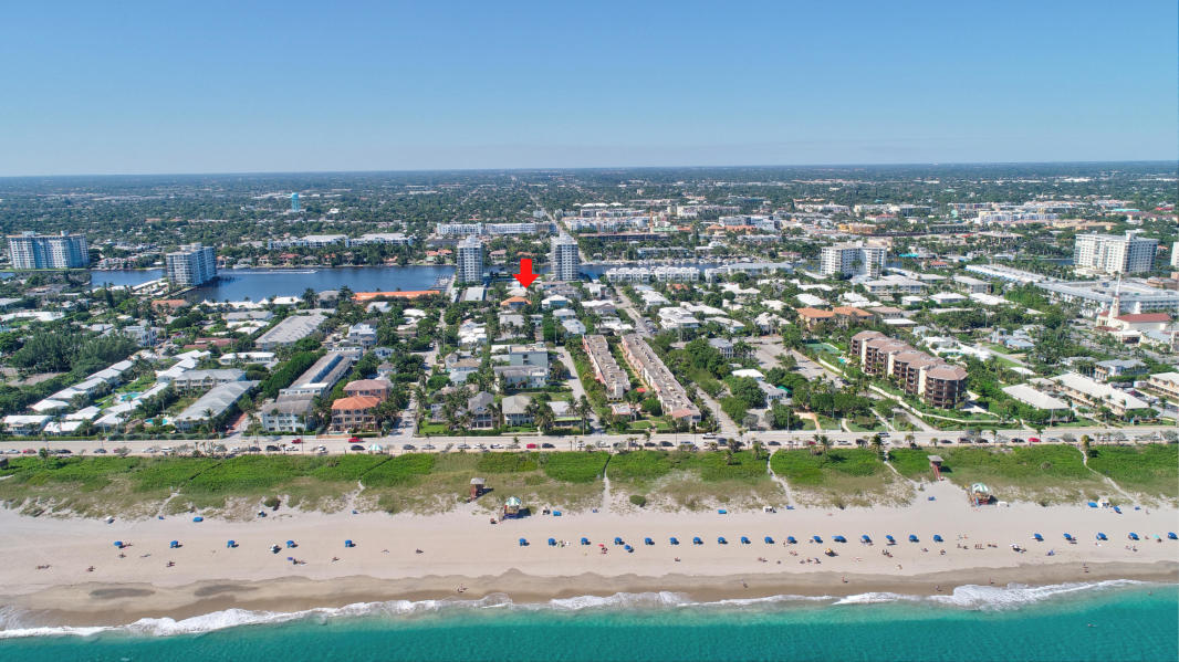 121 Mac Farlane Drive Delray Beach, FL 33483 - Photo 7 of 9 Aerial View W from Ocean