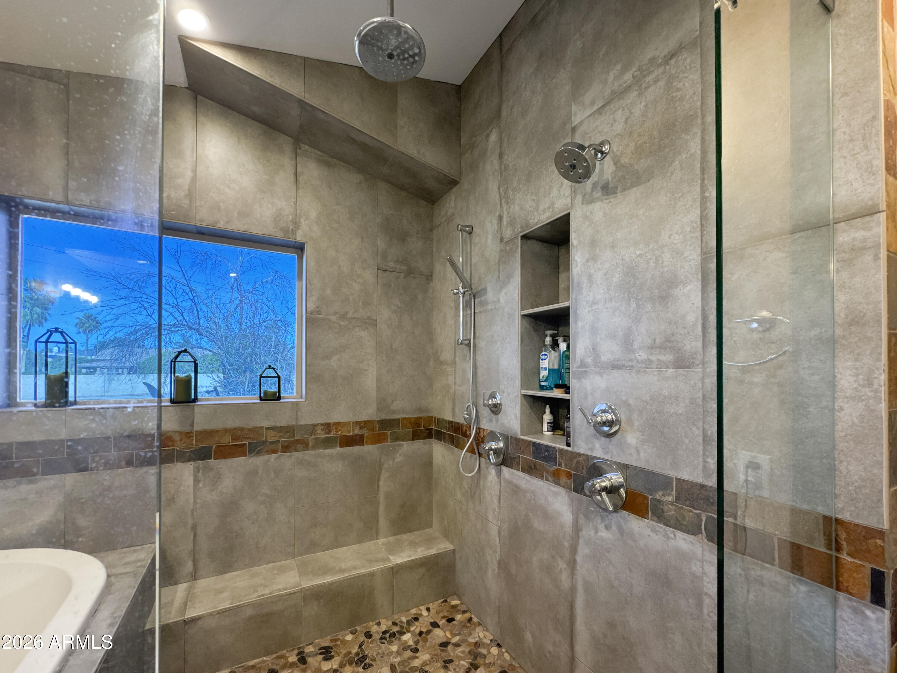 603 North Almar Circle Mesa, AZ 85213 - Photo 15 of 31 a bathroom with a bathtub and shower